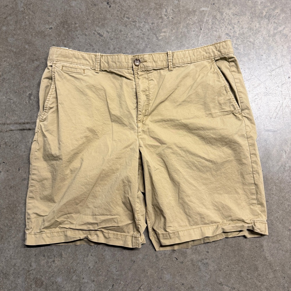 Original Penguin Mens Chino Shorts Khaki Tan Straight Fit Size 38 OP4263